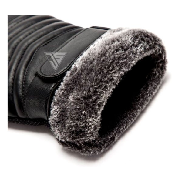 Guantes de cuero PU afelpados