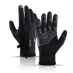 Guantes impermeables con cierre